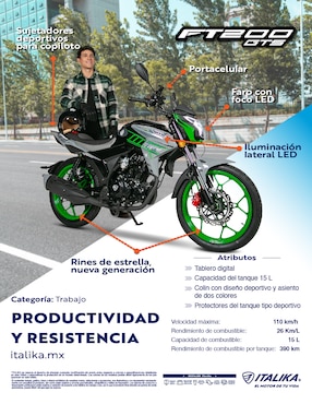 Motocicleta de trabajo Italika ita ft gts 200cc 2025