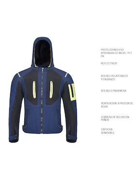 Chamarra para motorsport Edge impermeable para hombre