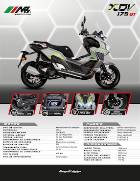 Motoneta Mb Motos xdv 175 gt line 202 2026