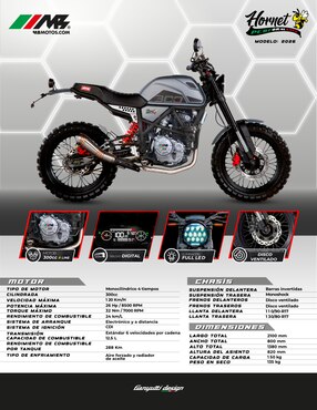 Motocicleta urbana Mb Motos Hornet 300 PE 2026