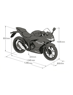 Motocicleta deportiva Suzuki Gixxer SF 250cc
