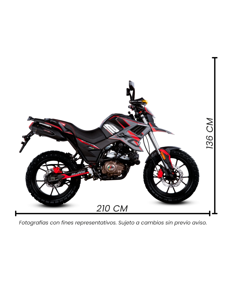 Motocicleta doble propósito tekken 250 r 2026 10