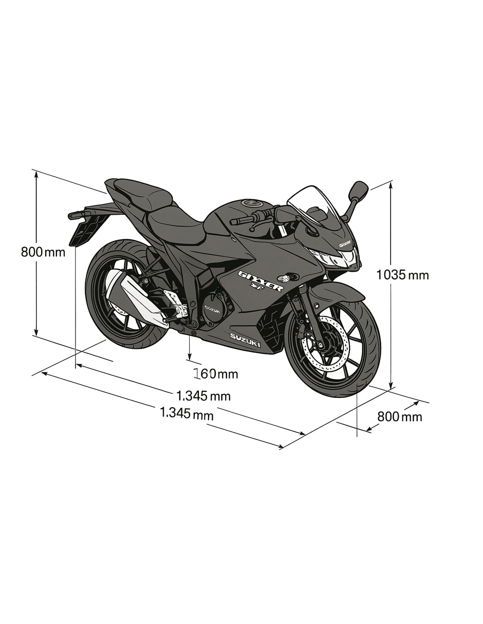 Motocicleta deportiva Gixxer SF 250cc 7