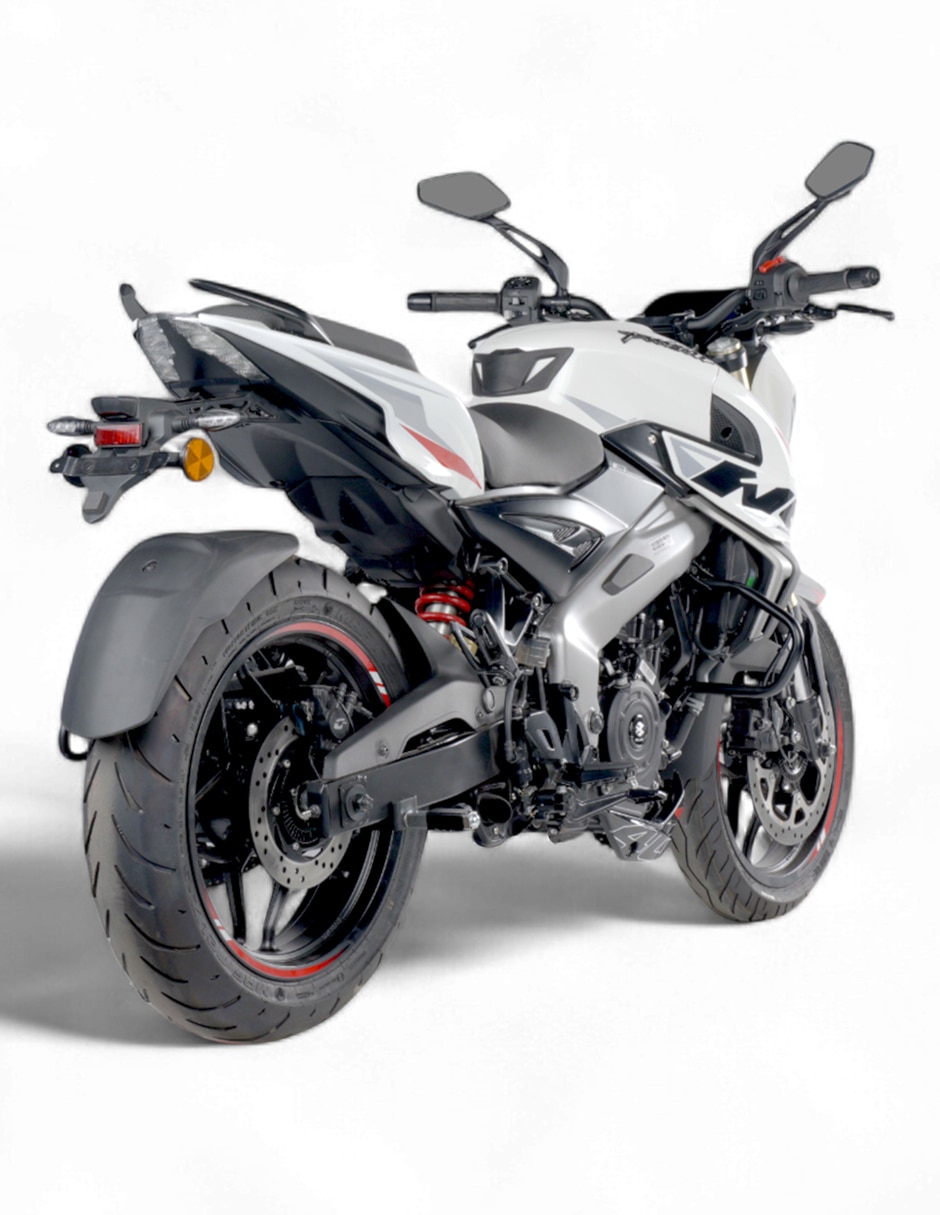 Motocicleta deportiva baj pulsar ns z 400cc perla 2025 3