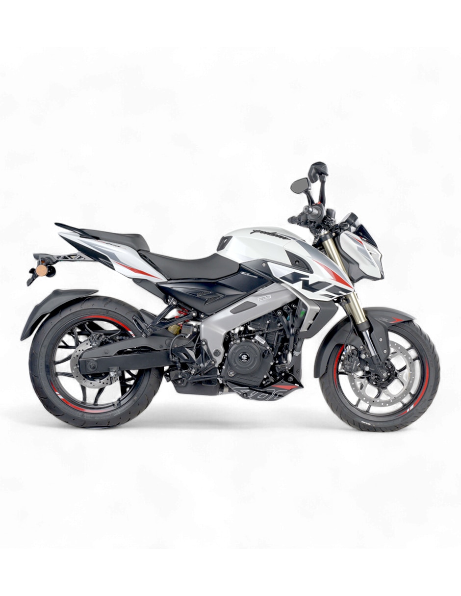 Motocicleta deportiva baj pulsar ns z 400cc perla 2025 2